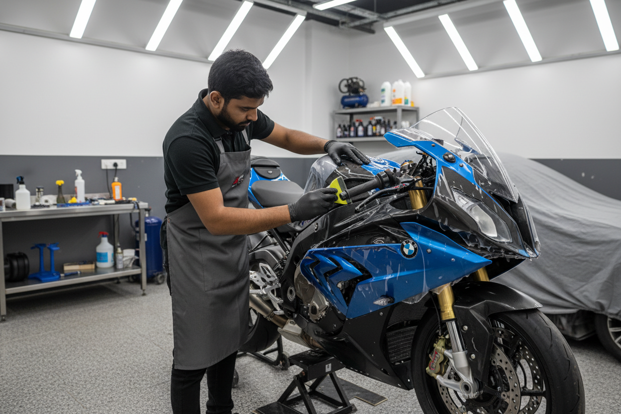 BMW Bike, Matte PPF by Indian Guy